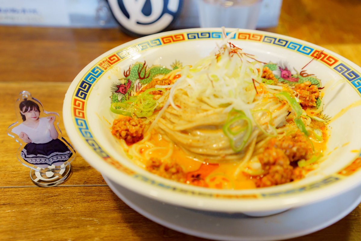korta_megane's tweet photo. デイトセイ 花椒薫る冷やし麻辣担々麺🍜

ユイちゃん🤍　美味しいね😋 https://t.co/OYmvdutWQo