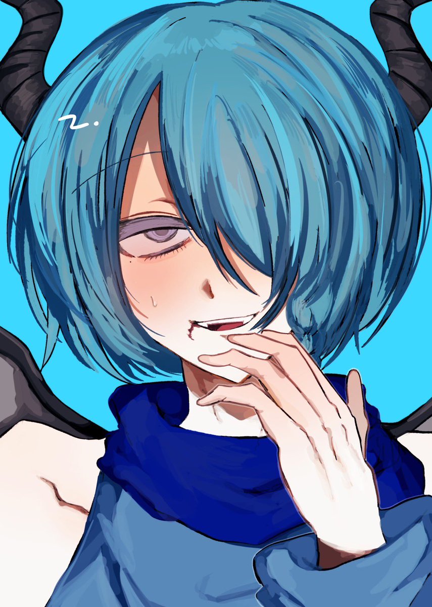 nl46o's tweet photo. 🩵悪魔🩵
#oc #病みシェア https://t.co/zx5Qj7xp8r