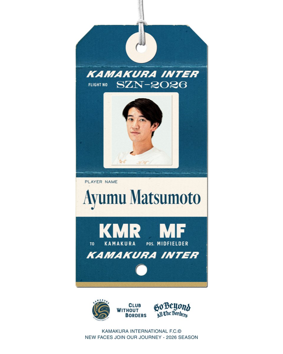 kamakura_inter's tweet photo. Welcome to Kamakura lnter

FC岐阜に在籍しておりました松本歩夢選手の加入が決定しましたのでお知らせいたします。

💬「チームの勝利に貢献できるよう、覚悟を持って全力で戦います。よろしくお願いします！」

👇詳細・コメント全文はこちら
https://t.co/tbuB3nNsSz https://t.co/zW4pu8UAgJ