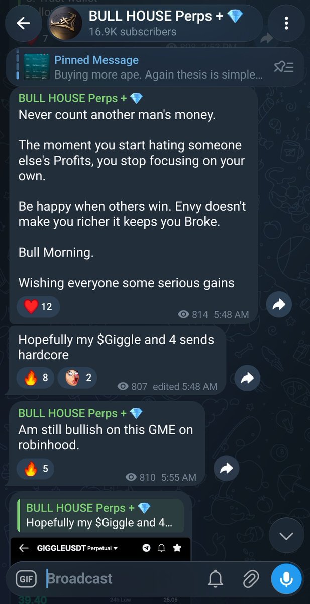 bull_bnb's tweet photo. Literally spammed $Giggle to everyone i know and in telegram channel. Even asked @BitvalExchange to list it asap. 
Not everyday you see a charity driven meme listed on both binance spot and perps.
Imo undervalued af. 
Aiming for new ATH 
IA https://t.co/3GuVxENutX