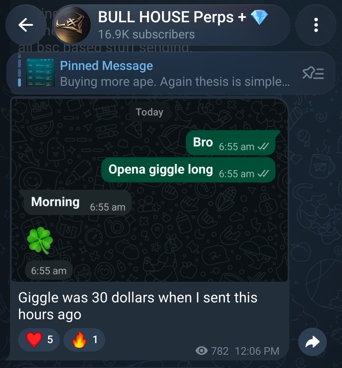 bull_bnb's tweet photo. Literally spammed $Giggle to everyone i know and in telegram channel. Even asked @BitvalExchange to list it asap. 
Not everyday you see a charity driven meme listed on both binance spot and perps.
Imo undervalued af. 
Aiming for new ATH 
IA https://t.co/3GuVxENutX
