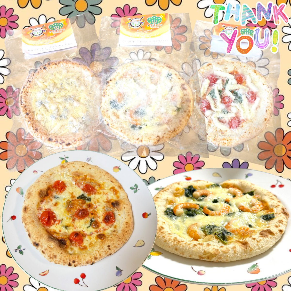 hazelnuts0120's tweet photo. きらきらベジ公式様（@kiravege）より
とっても美味しそうな冷凍ピザセットが
届きました🍕最高のプレゼントを本当に
ありがとうございます😭💖

さっそくオーブンで焼き上げたのですが…
一口食べた瞬間に感動🥹 生地の外側はカリッと
香ばしくて、中はモチモチ食感で最高に
美味しい✨️ プチトマトのジューシーな甘みや
ぷりぷりのエビ、とろ〜りチーズの旨味が
口いっぱいに広がって至福の味わい👌
とろける美味しさに手が止まらない🤤

無農薬野菜の美味しさも存分に味わえて
おうちでこんなに本格的なピザが楽しめるなんて
幸せすぎます🏡 大満足のピザタイムになり
ました💫 大切に美味しくいただきます🙆🏻‍♀️◎

#きらきらベジ #冷凍ピザ