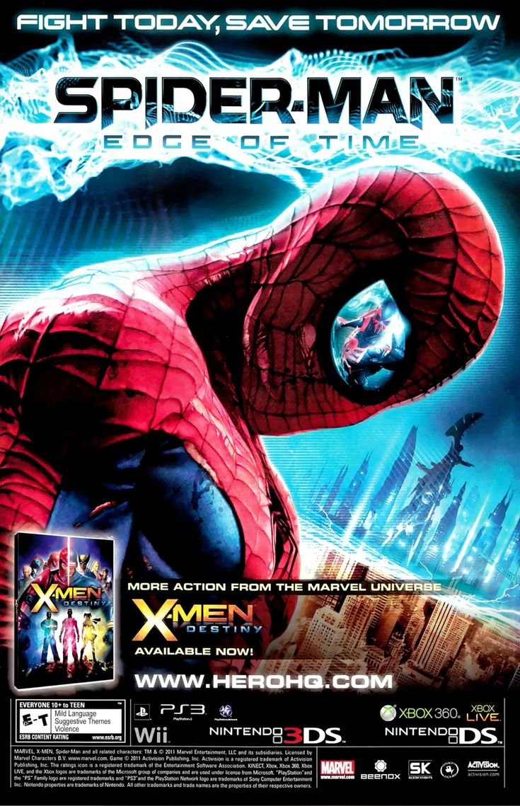 RPM_PlayStation's tweet photo. Spider-Man: Edge of Time ad (2011) https://t.co/gR8HrW5B84