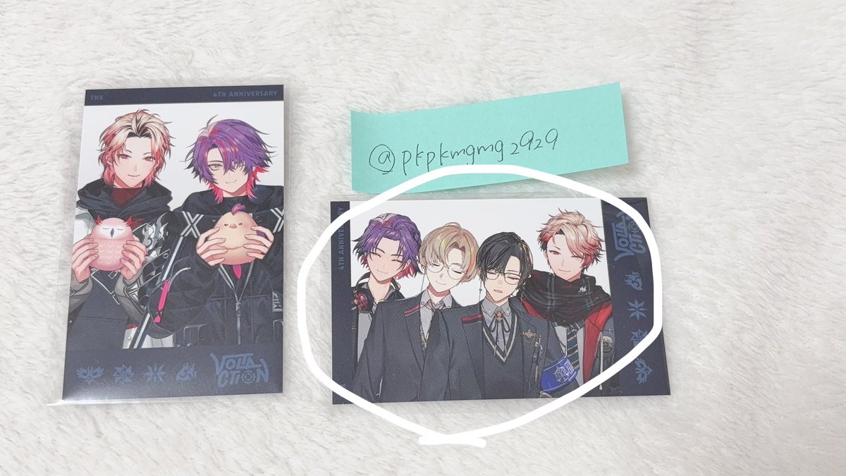 ouka_04s's tweet photo. @pkpkmgmg2929 初めまして。お声掛けありがとうございます。
ポストを拝見しまして、宜しければ画像お借りして丸を付けたもの2点との交換は可能でしょうか？こちら全く手に入らず、切実に求めております。
難しそうであれば当初ご提示いただいたお品物で問題ありません。
ご検討いただけますと幸いです。 https://t.co/1W6V5pHOQl
