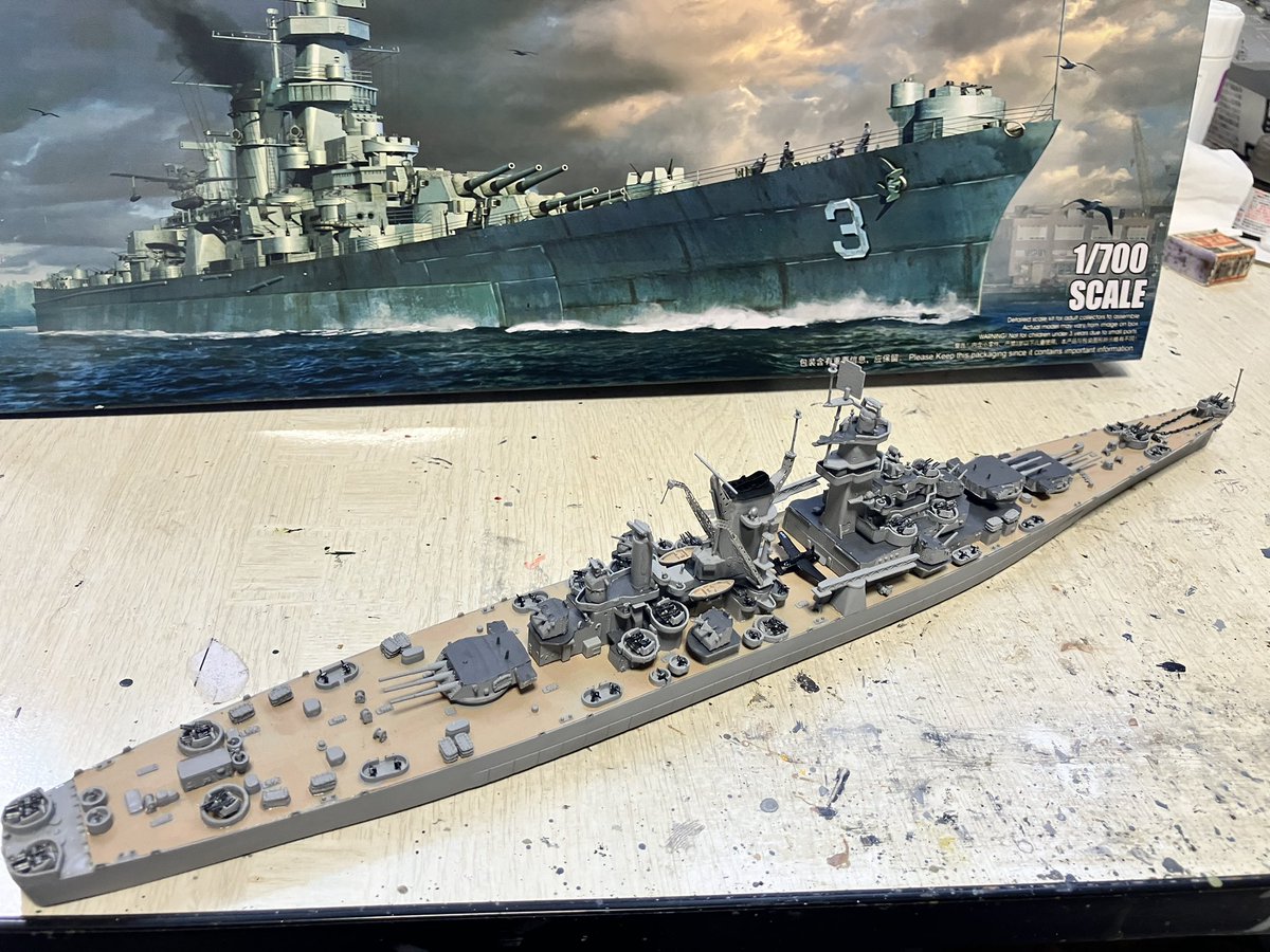 積みプラ崩し大会2026夏 #完成2個目 アメリカ海軍 #大型巡洋艦ハワイ