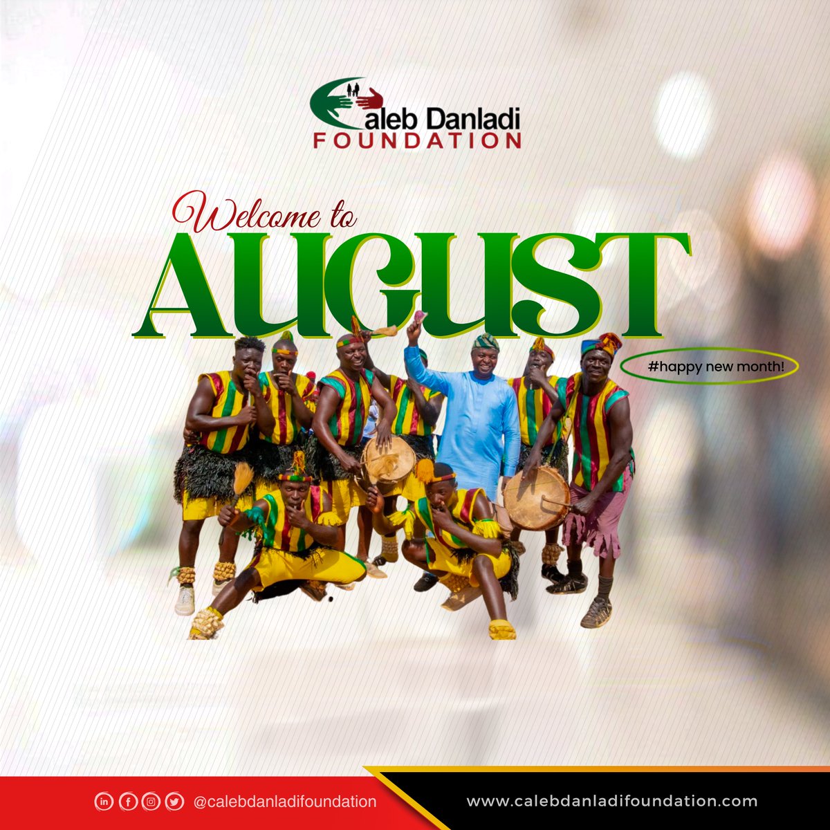 CDanFoundation's tweet photo. Welcome to August!
Thriving communities are built through unity, opportunity, and collective action. This month, we're committed to empowering lives and creating lasting impact.

Happy New Month!
#HappyNewMonth #August #CommunityDevelopment https://t.co/wNudXdssdz