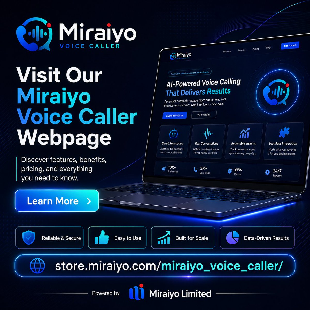 TheMiraiyo's tweet photo. Now you can visit our Tools and Apps wing https://t.co/nDijtwjOb1 and see our new product, Miraiyo Voice Callers, dedicated page - 

https://t.co/4St7zDMtnp https://t.co/GWht2goDNW