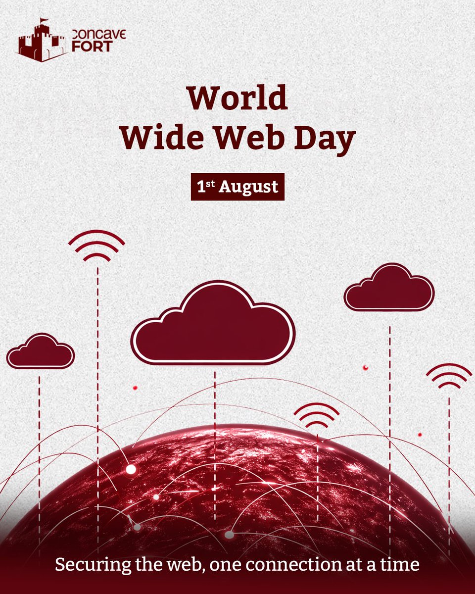 ConcaveFort's tweet photo. The World Wide Web has transformed the way we connect, work, and innovate.

On World Wide Web Day, Concave FORT highlights the importance of building a safer digital ecosystem through proactive cybersecurity and responsible online practices.

#ConcaveFORT #WorldWideWebDay https://t.co/VpvuxX0qNv