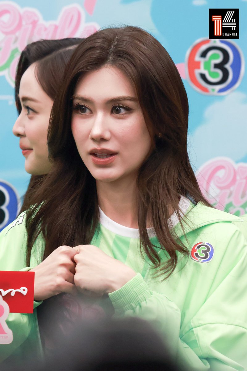 fourteenchannel's tweet photo. "ลีน่า ลลินา" ช่วงสัมภาษณ์งาน "Girls Cup Presented by MAMA"💚

LENAMIU GIRLS CUP CH3
#CH3GirlsCup2026
#LenaMiu #LalinaLena #ลีน่าลลินา
#GirlsCup2026 https://t.co/ZUcTcEWKcD