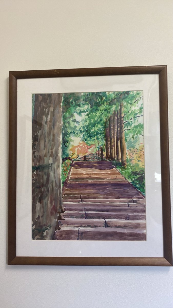 663n8wWuOzxD6KJ's tweet photo. 水彩画　風景画を描きました。　サイズＦ6号 https://t.co/mNoLvZVIG5