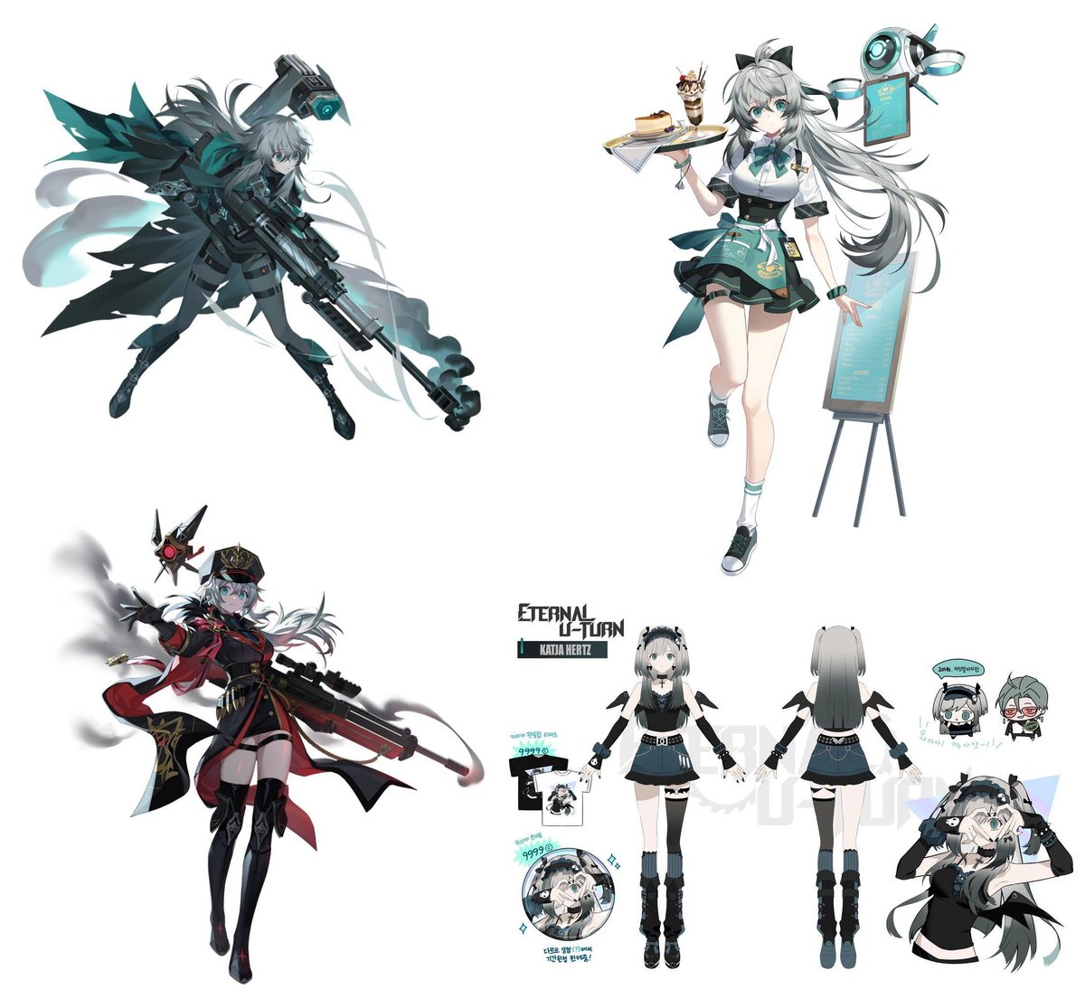 GdRR2525's tweet photo. @uka_miss_qv エターナルリターンというゲームの女の子達はどうですか？同じ子でもスキンによって違った良さがあったりして三三羽化さんのお気に召す子が見つかるかも？
個人的にこの二人（特に左の子）が好きです、二人とも白髪銀髪系で儚さあって琴線に触れまくりなんです https://t.co/Hx0Yhf22EB