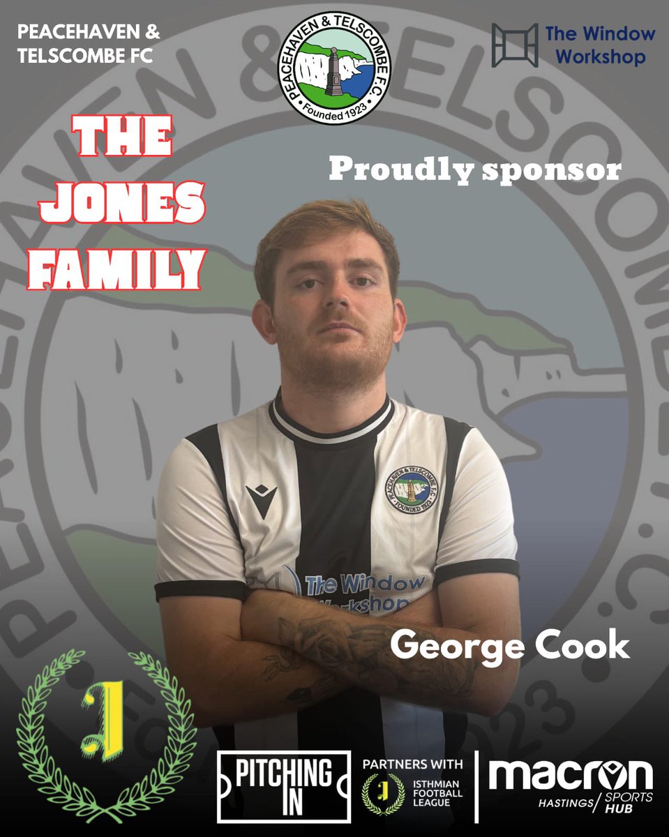 PT_FC's tweet photo. ⚫️⚪️ Huge thanks to the Jones Family for the season sponsor of George Cook 🍪⚫️⚪️@JanePurcell 😍 https://t.co/OxaQnTvHHB