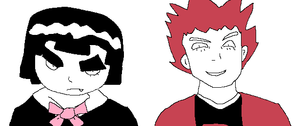 UhHuh_SUREman's tweet photo. human pyrophina and zaratana my ms paint crashed before i could color the eye brows for pyrophina
i pulled an all nighterits now 9:05 AM plshelp
 #mewgenics https://t.co/khA5lRU51y