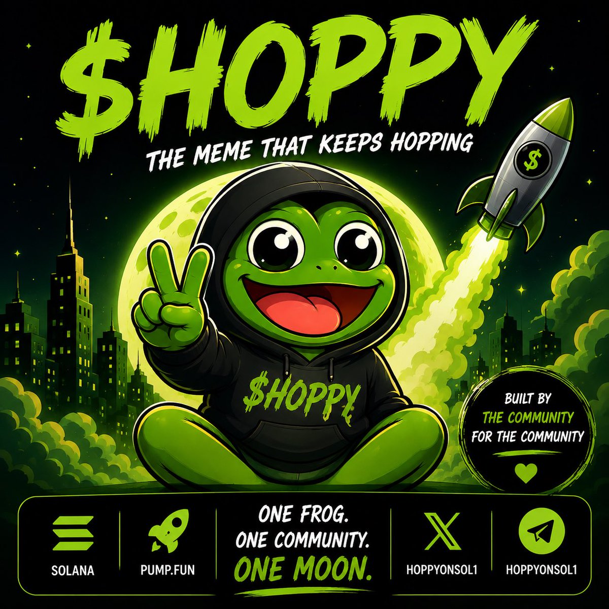 HOPPYONSOL1's tweet photo. GM everyone ☀️🔥

Quick question:
What made you join this community?

And what would make you more excited about holding this coin? 👀

Let’s build this together 🚀 https://t.co/mMOBKZzLfH