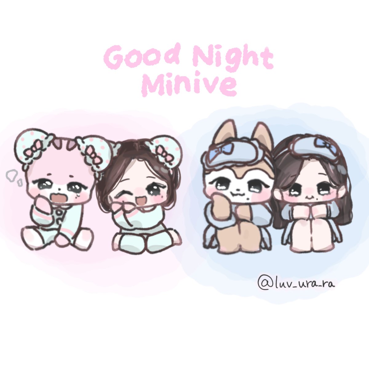 luv_ura_ra's tweet photo. 𝘎𝘰𝘰𝘥 𝘕𝘪𝘨𝘩𝘵 𝘔𝘪𝘯𝘪𝘷𝘦…💤🎀
 #ivefanart https://t.co/lsXigoWpni
