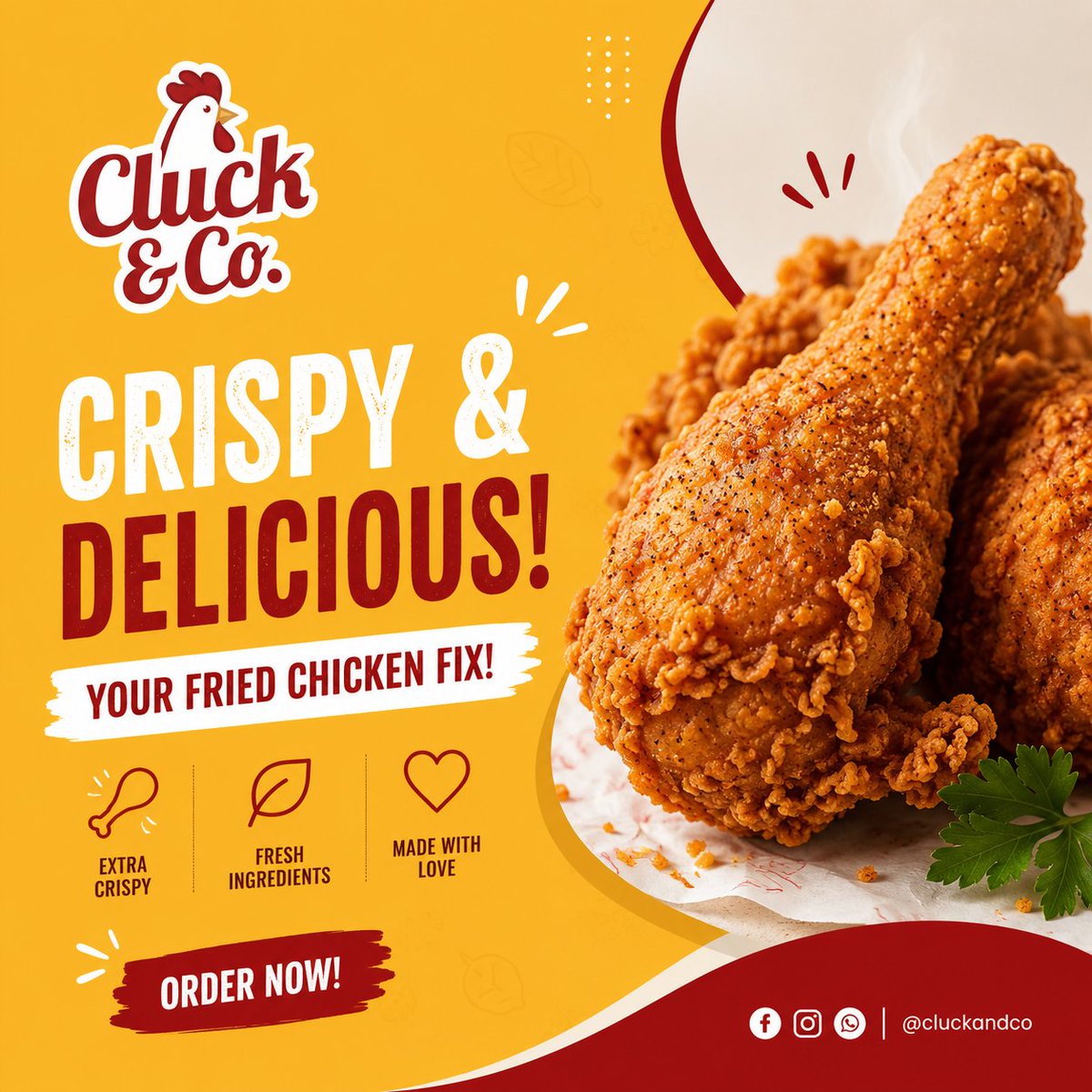 saratarek585's tweet photo. Cluck & Co. Social Media Campaign
#graphicdesign #graphicdesigner #design #designlife #designer #creative #creativity #digitalart #artwork #designinspiration #visualdesign #designstudio #creativeprocess #designideas #designtips #dailydesign #designcommunity #designerslife https://t.co/BLsiYjsOAB
