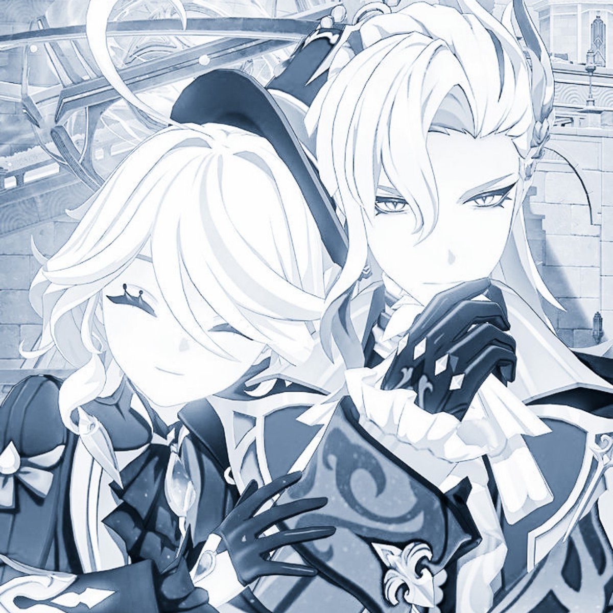 necrobuni's tweet photo. ⠀⠀⠀⠀•︵ꪒꪒ⠀⠀bunnʏѕ  &amp;   drᧉ𐐼ms⠀♡⠀⠀!!

⠀⠀ha vuelto mi mejor amigo, el neuvillette de mi Furina, mi chiquito bello. https://t.co/hGjg3tF4BJ