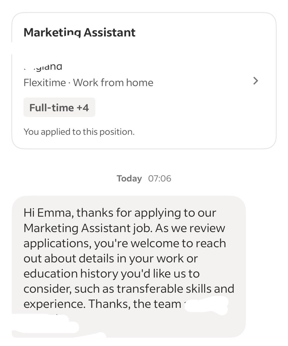 emmautv's tweet photo. I have received this message from half the employers in indeed. How about read my fucking CV ? https://t.co/JpJddf3ukK
