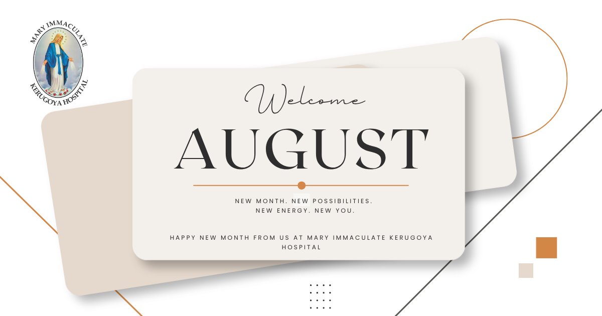 mikerugoya's tweet photo. Hello August

Happy new month from all of us at Mary Immaculate Kerugoya Hospital. We are here for you, as your best healthcare provider in Kirinyaga County. We are located in Kerugoya town
#newmonth https://t.co/XXWFpYxi3i