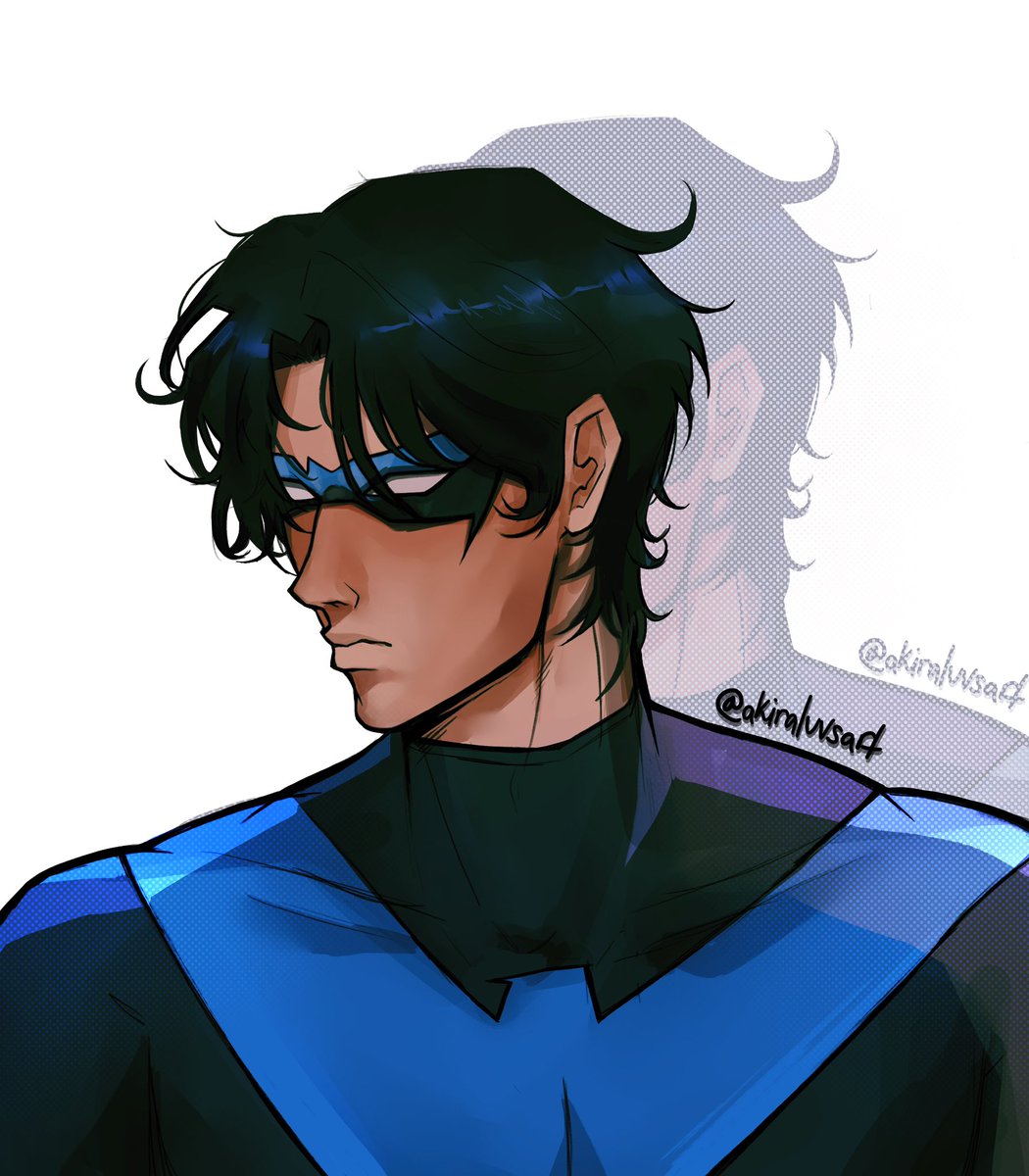 akiraluvsart's tweet photo. nightwing in my style. part 2. #dc #nightwing #fanart https://t.co/GqU7S2JRBd