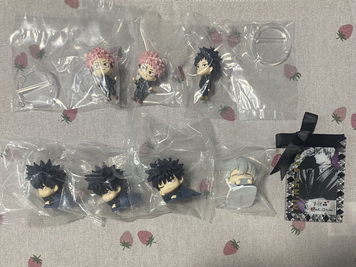 mt_12nyan's tweet photo. ꒰ 譲渡 交換 ꒱ 呪術廻戦 死滅回游 ブルーロック おねむたん コレクションフィギュアリッチ

𖤐譲
⌇おねむ/伏黒3 凪1
⌇フィギュアRICH/虎杖2 伏黒1
𖤐求⌇同異種(ガチャ)直哉 or 定価+送料
📍めじるし>おねむたん>その他

➛ https://t.co/CT2LsYEPYf