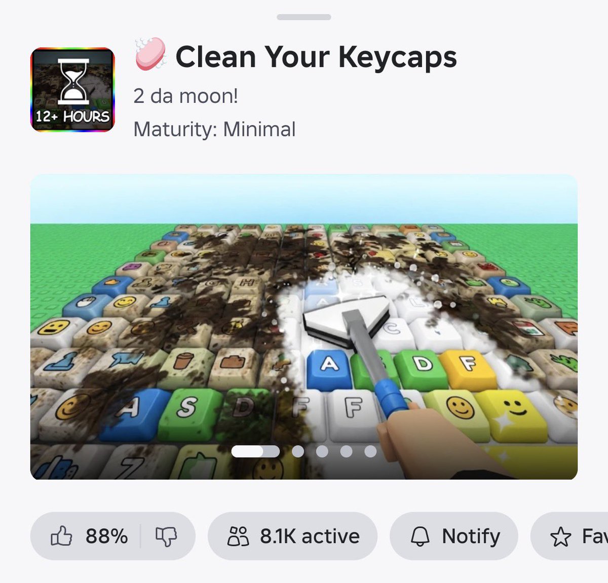Spidykan's tweet photo. Did you guys play cleaning games? Well in this game you clean the Keycaps to earn money, people do love keycaps a lot huh. https://t.co/KaZX0vnr2k