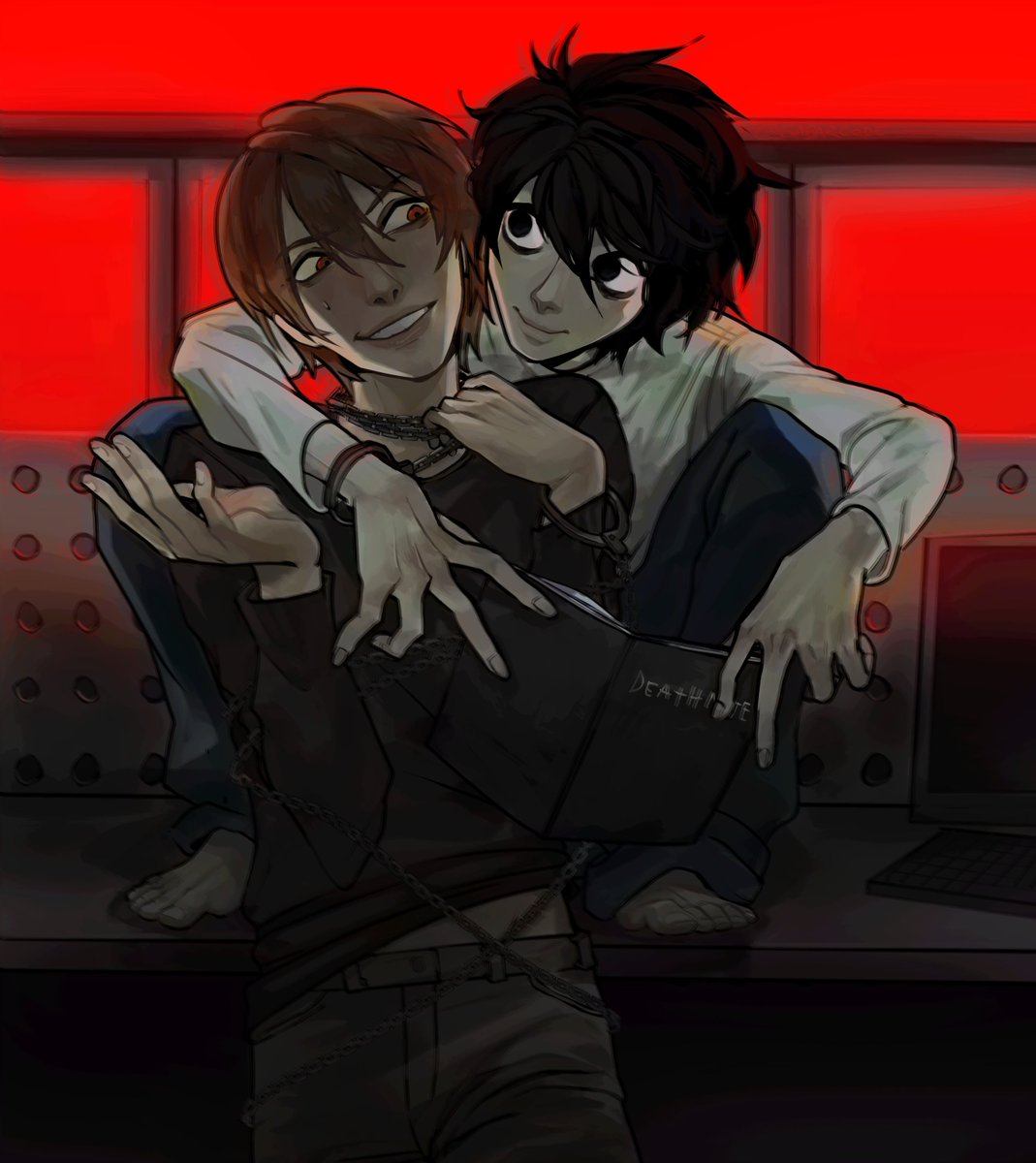 gabarcode's tweet photo. happy yaoi day have some lawlight i forgot to post during my death note rewatch a month ago https://t.co/qkOniTghEf