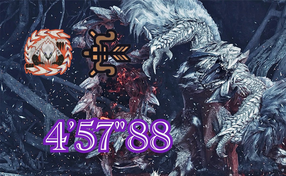 sirooo04's tweet photo. （MHWilds PS5 ）歴戦王アルシュベルド　
　弓　火事場　捕獲　4'57"88

前の動画とタイムほぼ同じですが少し動き変えてみました！内容も気に入ってるので載せます

🔗https://t.co/wWiFUgzGiE @YouTube https://t.co/tiLUZeHLWZ