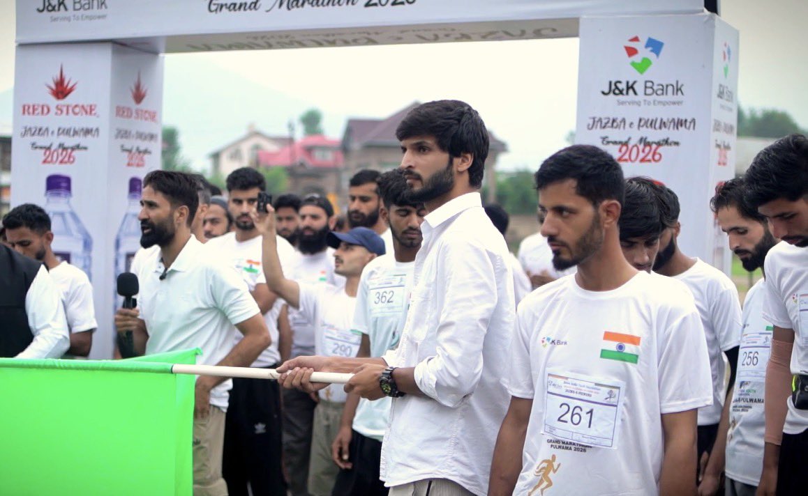 jksiyf's tweet photo. Jazba-e-Pulwama Grand Marathon 2026 🏃‍♂️
Organized by Save India Youth Foundation, the Jazba-e-Pulwama Grand Marathon 2026 was successfully conducted with discipline, passion, and unity.
Thank you to everyone who participated and contributed to making this event a memorable success https://t.co/PbNEUuTQ9G