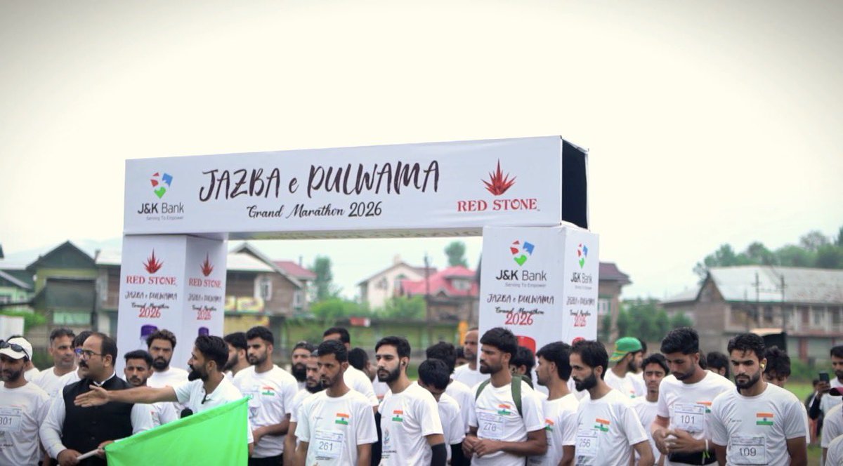 jksiyf's tweet photo. Jazba-e-Pulwama Grand Marathon 2026 🏃‍♂️
Organized by Save India Youth Foundation, the Jazba-e-Pulwama Grand Marathon 2026 was successfully conducted with discipline, passion, and unity.
Thank you to everyone who participated and contributed to making this event a memorable success https://t.co/PbNEUuTQ9G
