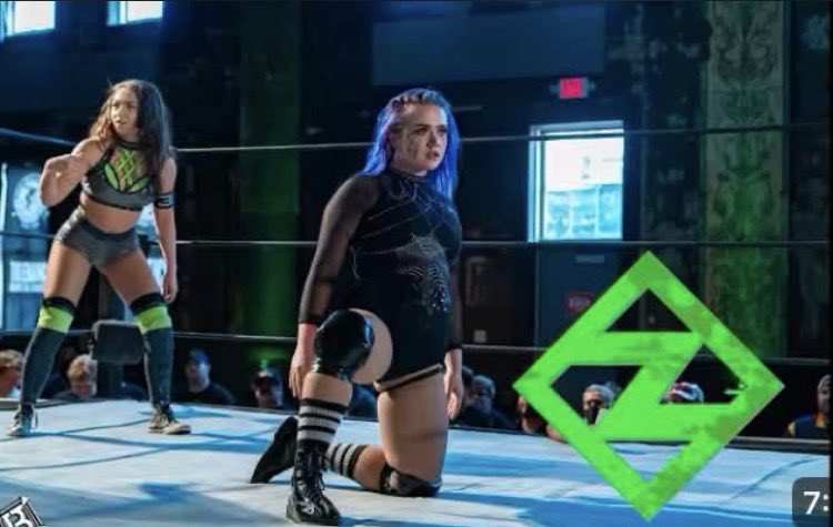 SkyeBlueNews's tweet photo. On this day!
Skye Blue vs Heather Reckless vs Blair Onyx for Zelo Pro Wrestling on the 1st August 2021.
The match went 7:03 minutes long it started mainly between Heather & Blair going back and forth and then Skye had her moments midway in the match, We also had a very cocky Skye mocking Blair and led to a proper slap in the face which you can’t say it wasn’t deserved lol
Heather & Skye were battling it out at the end of this match and Reckless DDT Skye down to get the victory in this 3 way battle.
You can watch it in full here https://t.co/lgnUdsJXwd
#SkyeBlue #BlairOnyx #HeatherReckless #ZeloProWrestling #Wrestling