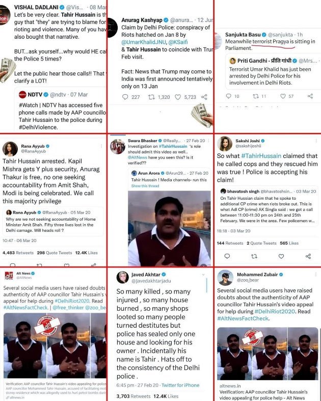 amitmalviya's tweet photo. अपने शागिर्द ताहिर हुसैन का स्वागत नहीं करोगे, @ArvindKejriwal?

उसे दिल्ली दंगों के दौरान आईबी अधिकारी अंकित शर्मा की हत्या कर शव को नाले में फेंकने के मामले में उम्रकैद की सज़ा मिली है।

अंकित को सिर्फ़ इसलिए नहीं मारा गया क्योंकि वे आईबी में काम करते थे, बल्कि इसलिए भी क्योंकि वे हिंदू थे।

अपने साथ अपने मुस्लिम-परस्त और आतंकियों के हिमायती इकोसिस्टम को भी ले जाना।