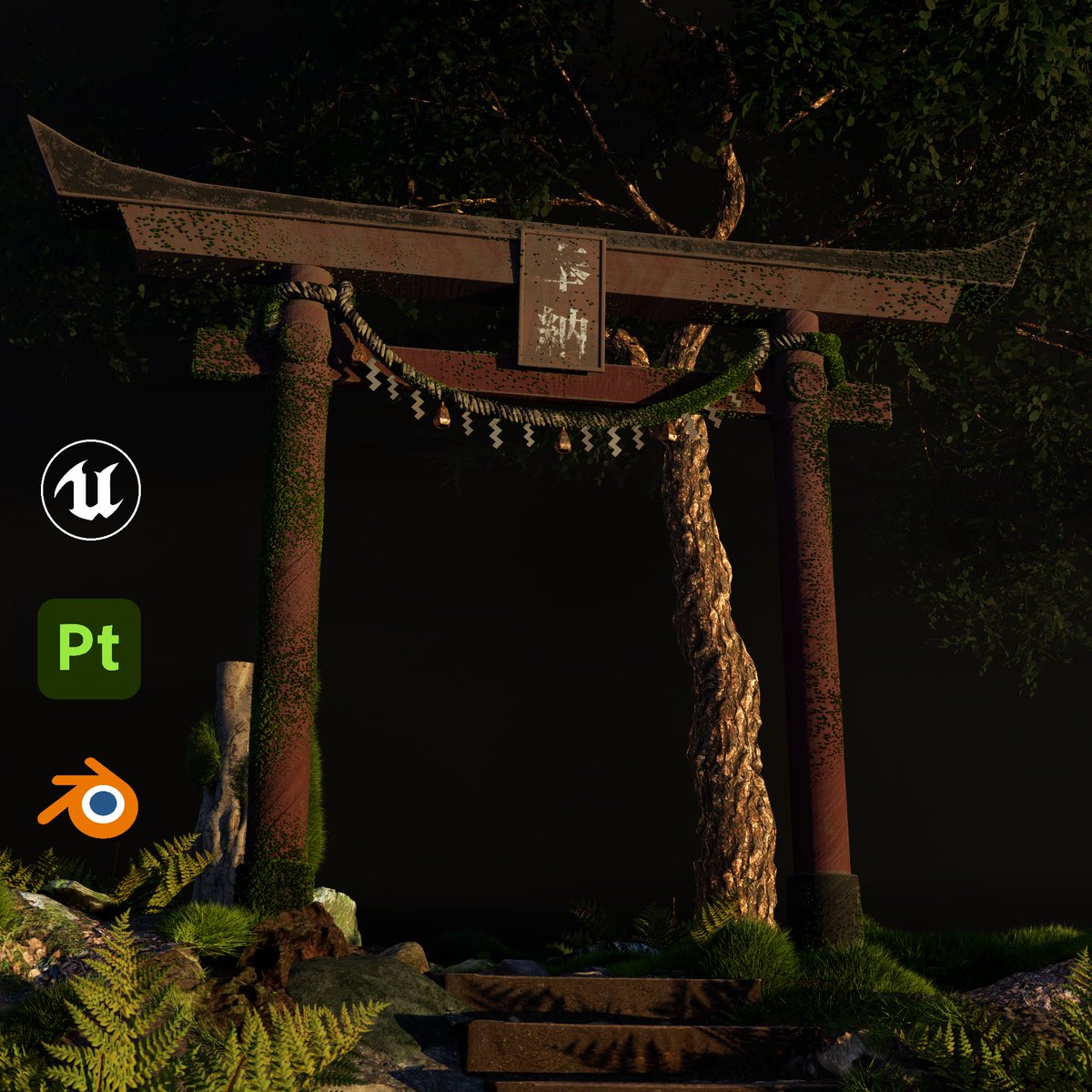 schauhan3d's tweet photo. Japanese Sacred Torii breakdown is now live on ArtStation.
One of the modular props from my Mountain Shrine winter environment.

Asset breakdown: https://t.co/CkSuKtdqR6
Full scene: https://t.co/0I2OIbSb56

#UE5 #EnvironmentArt #GameArt #3DArt #b3d https://t.co/ETVp12rwJH