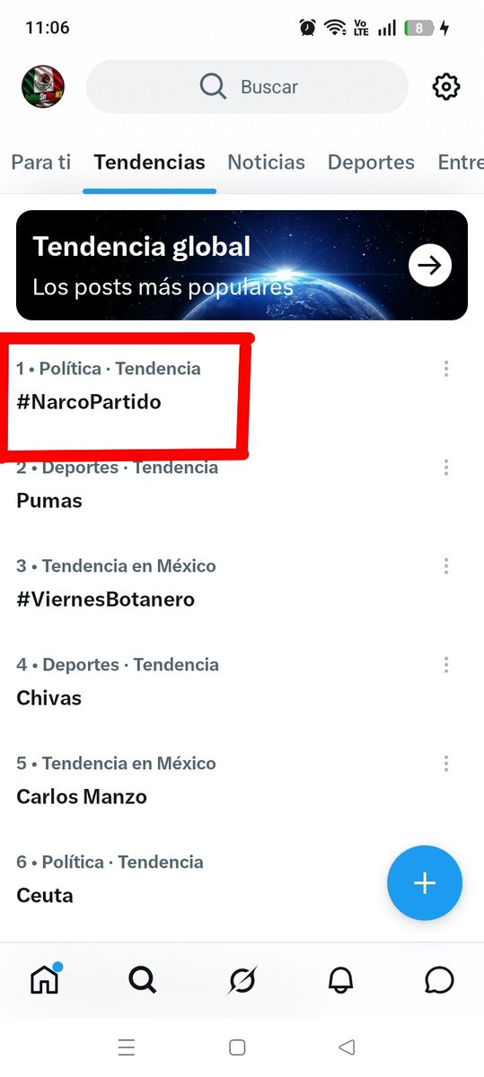 PoliticaSFiltMX's tweet photo. 🇲🇽🚨#AHORA || 🔥A últimos minutos del segundo día consecutivo #NarcoPartido sigue siendo #tendencia .🔥

🔴 Al INE le explotó en la cara su censura pendej*: prohibió al PRI llamar #NarcoPartido a Morena y ahora es la tendencia #1. Qué risa, jajaja, pinches censores, el pueblo los cagó.🤣😂