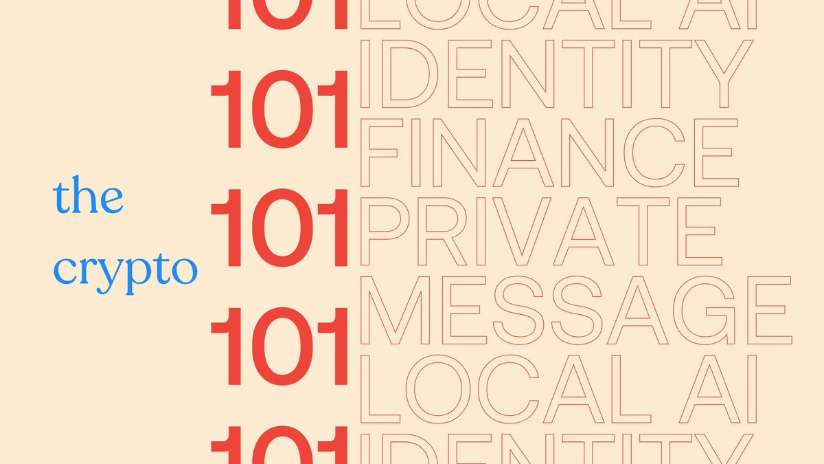 NodleNetwork's tweet photo. What if your phone, your messages, your identity, and your assets all worked on a stack you actually control?

Crypto 101 e35 explores the idea of a sovereign stack, where each layer answers to the user first. https://t.co/mqBicrXgj4