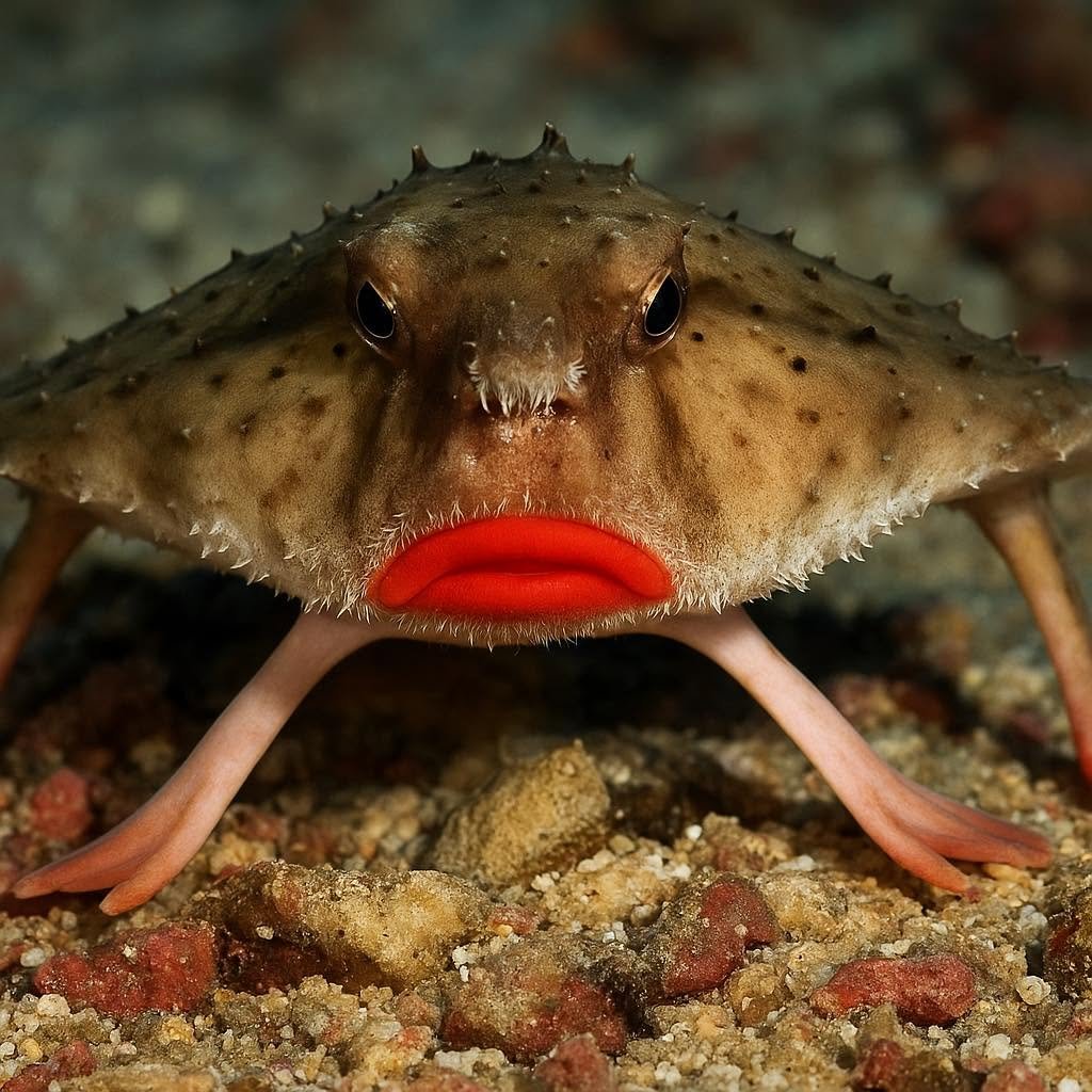 AcervoCharts's tweet photo. Este peixe é conhecido pela sua aparência única e lábios vermelhos. https://t.co/6Sq2yXKpam