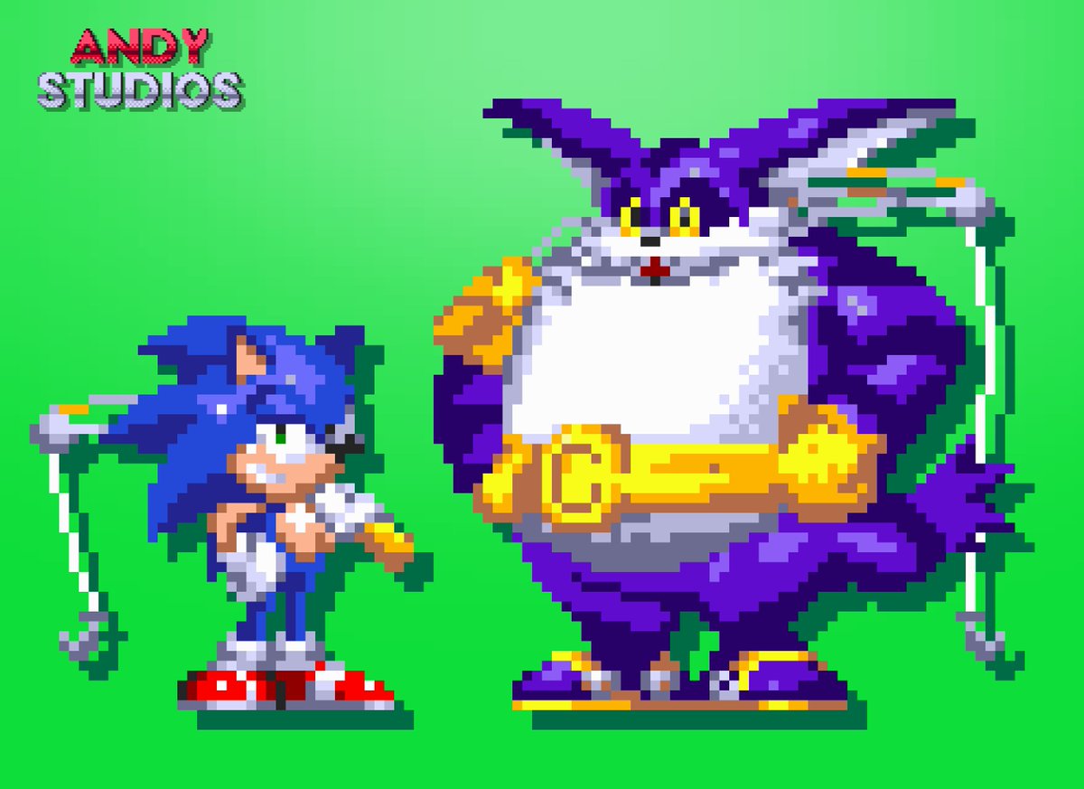 andystudios09's tweet photo. Big The Chad Style Sonic 3

#sonic #bigthecat #sprites #pixelart https://t.co/xSZ64ZsM3I