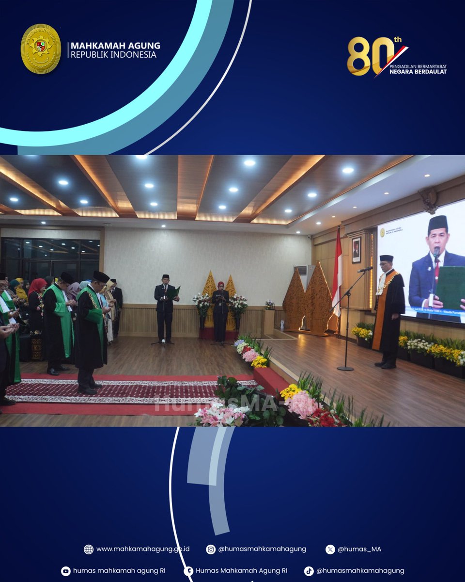 Humas_MA's tweet photo. WISUDA PURNABAKTI KETUA PTA YOGYAKARTA, KETUA MA PUJI KINERJA DAN INTEGRITAS TANPA CELA ACHMAD HANIFAH

Berita selengkapnya silahkan klik https://t.co/IcZWELoJ7s atau kunjungi website resmi Mahkamah Agung RI di https://t.co/dPhd7Wjc1x untuk melihat berita lainnya. https://t.co/8snIZKvGyM