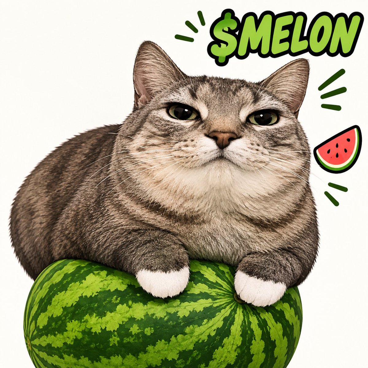 faifaikuuu's tweet photo. Unbothered.
Unmoving.
Sitting on a watermelon. 🍉🐱
Holding $MELON.
7L8b5a5gosWjS2GsWbzHtCp5dQvBhEucTRhQmDgepump https://t.co/bgPnZR46QT
