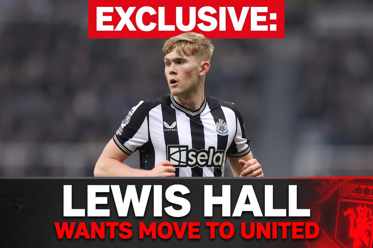 indykaila's tweet photo. Exclusive 💣

Lewis Hall wants a move to @ManUtd. Sources say he’s eager to play in the Champions League, which makes sense given United’s ambitions.

Discussions are underway between United and Newcastle, but with a new manager stepping in at @NUFC today, things are about to get complicated. He’ll need time to evaluate his squad, delaying any decisions on Hall.