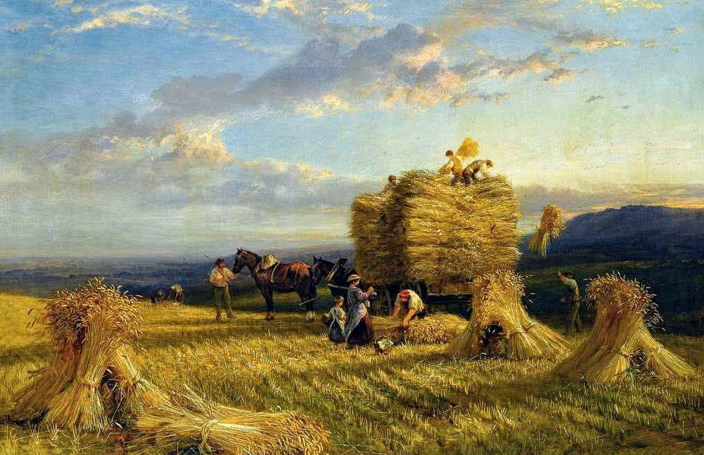 SteveCaple4's tweet photo. 'The Last Load' by George V. Cole. #Lammas https://t.co/zi2TIRB296