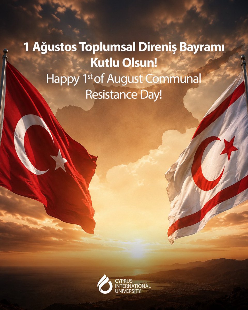 CIUOfficial's tweet photo. Kıbrıs Türk halkının varoluş mücadelesine emek veren tüm kahramanlarımızı saygı ve rahmetle anıyoruz.
 
1 Ağustos Toplumsal Direniş Bayramı kutlu olsun! https://t.co/MdkO6dJLlh