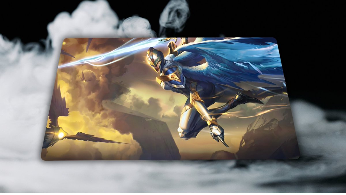 RBPlaymats's tweet photo. Summoner Skirmish 2 - Kayle, Justified Champion looks so good 👀

And Top 8 Promos - Kayle Champion Playmat looks FIERCe #RBVendetta

This an upscaled Edit https://t.co/M5Z2O9px7k