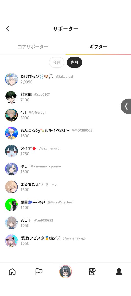 sa_naa_7's tweet photo. 先月ギフトをくださった方々、本当にありがとうございます。

仲良くしてくださることに感謝しかないです。 https://t.co/ubudcEPRAP