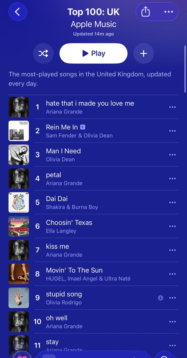 ETERNALG0DSHINE's tweet photo. YALL ARIANA IS SMASHING SO HARD IN APPLE MUSIC https://t.co/YpuyWDvVDy