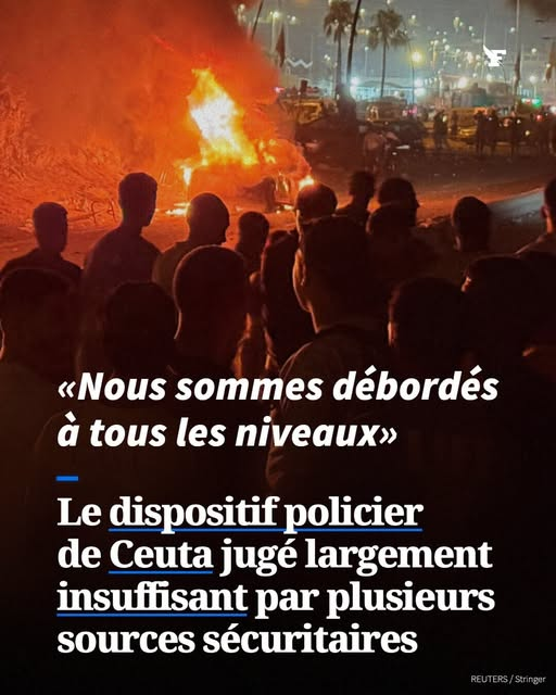 PhilsudOuest's tweet photo. Les forces de l’ordre n’ont rien pu faire face à l’afflux de plusieurs dizaines de milliers de migrants à la frontière de Ceuta ces derniers jours.→https://t.co/A1sZ5qwOtO https://t.co/7eQvWduGmj