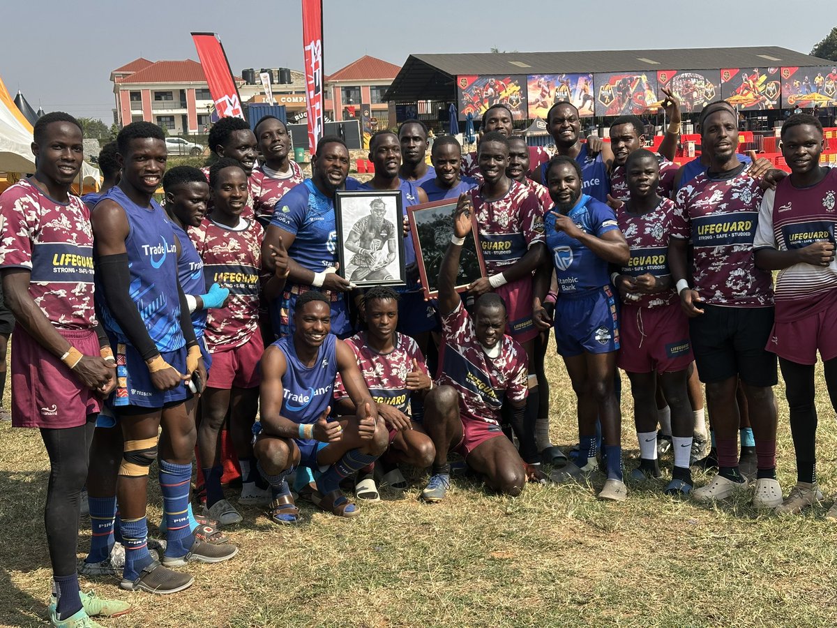 piratesrugbyUG's tweet photo. Thank you @rufc_rams especially their player Mr. Yusuf Semakula for the two Portraits🖼️  in honor of Sydney Gongodyo.

COME ON YOU PIRATES 🏴‍☠️ 

#StanbicPirates ll #RokeWithPirates ll #VisitKPA ll #PiratesStrong https://t.co/Pwc9RG9pri