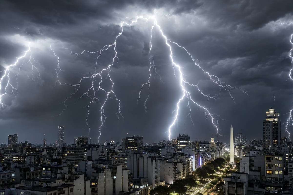 LANACION's tweet photo. Se aproxima un “profundo ciclón extratropical” que provocará 72 horas de tormentas fuertes, ráfagas de hasta 70 km/h, 60 mm de lluvia y un cambio abrupto de temperatura: las zonas afectadas https://t.co/HZQhSUCWG4 https://t.co/uUEKC8u7qo