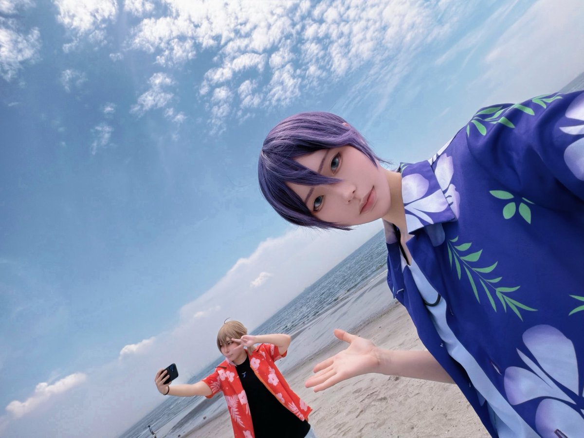 moroc_cos's tweet photo. こちら海に浮かれる大学生ライバーです https://t.co/LWVpL7M9vY