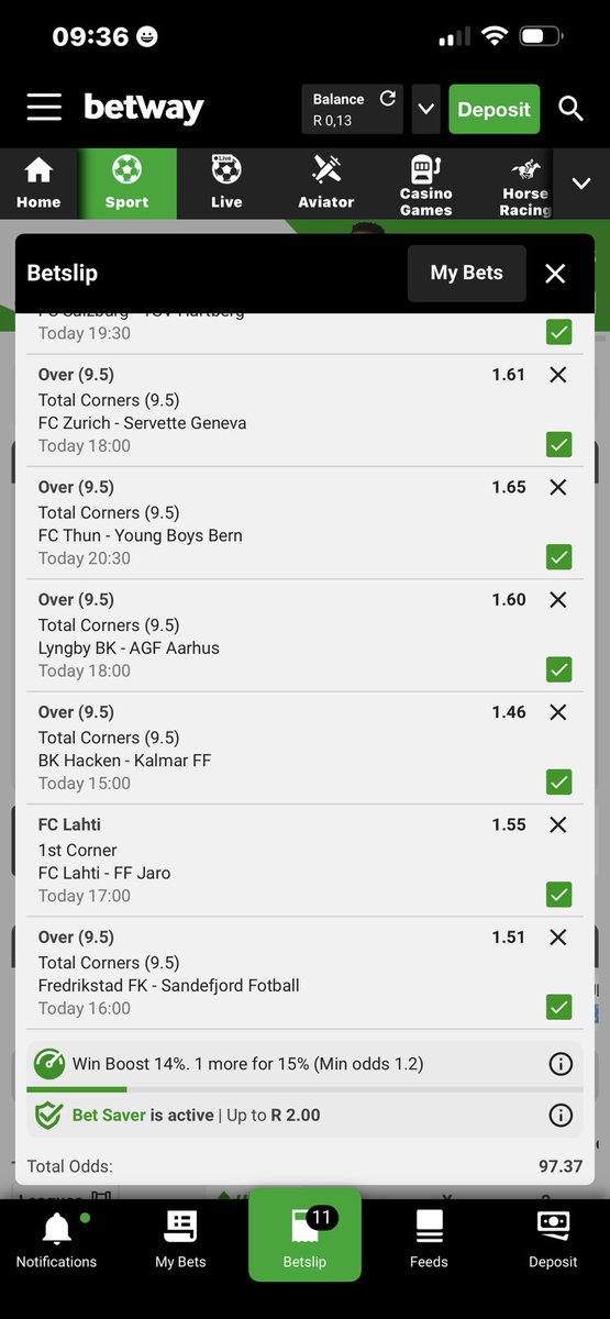 Twince8l_M's tweet photo. We back with the new season let’s go hunt 90 odds corners let’s test them 🥷🏿🥷🏿I just placed a bet with Betway. Tap here to copy my bet or search for this booking code in the Multi Bet betslip BW65DB152C https://t.co/9LRTQMzpFC https://t.co/elKjardFBC